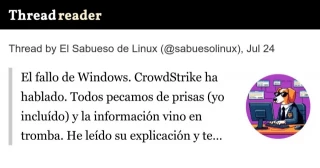 El fallo de Windows. CrowdStrike ha hablado