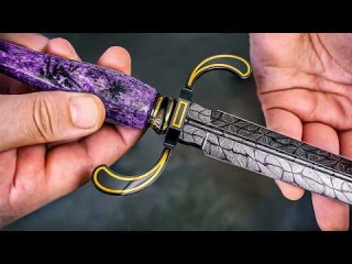 Forja de una daga de  $24,000. Damasco en mosaico [ENG]