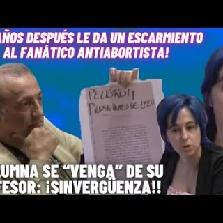 Marta Carmona (exalumna y diputada) se cobra la venganza de su profesor "pro vida" 20 años después