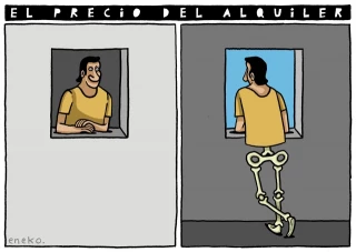 Viñetas de Eneko, el precio del alquiler