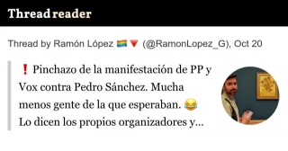 Pinchazo de la manifestación de PP y Vox contra Pedro Sánchez: Mucha menos gente de la que esperaban, lo dicen los propios organizadores y manifestantes