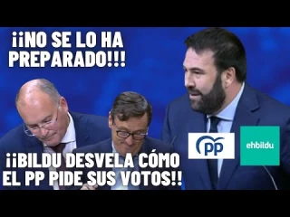 Iñarritu (EH Bildu) acojona al PP al contar cómo piden sus votos a Bildu