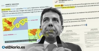 Mazón negó en un tuit que hubiera "alerta hidrológica" y peligro de desbordamiento 50 minutos después de que su propio Gobierno lo publicara en redes