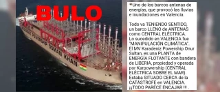 No, esta imagen no demuestra que un barco provocó las lluvias e inundaciones por la DANA en Valencia: es de un vídeo grabado en Estambul en 2017