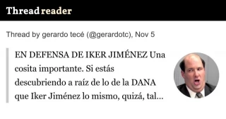 Si estás descubriendo a raíz de lo de la DANA que Iker Jiménez lo mismo, quizá, tal vez, no está entre los periodistas más fiables de Europa, la culpa es tuya. A Iker no lo salpiques con tus mierdas