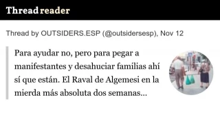 En el Raval de Algemesí llevan 2 semanas sin ayuda pero la policía sí aparece para desahuciar una familia con 4 niños