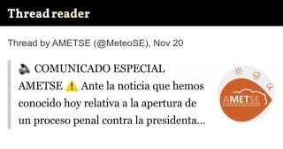 @MeteoSE: Comunicado Especial AMETSE