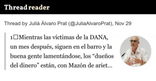 Hilo que muestra quienes se han llevado algunos de los contratos a dedo y de la reconstrucción de la DANA su relación con el PP