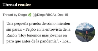 Una pequeña prueba de cómo mienten sin parar: Feijóo en la entrevista de La Razón