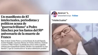 Cachondeo con el manifiesto de "intelectuales" contra Pedro Sánchez: "El 'dream team' de la caspa"