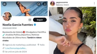 Tras este perfil dedicado a difundir bulos ultras no había ninguna Noelia García Fuentes