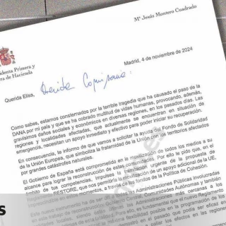 La carta que desmiente a la alcaldesa de València: el Gobierno tramitó desde el 4 de noviembre fondos de la UE por la DANA