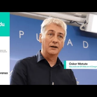 Rueda de prensa de Oskar Matute sobre el gravamen a las energéticas
