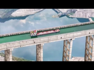 China construyó un gigantesco ascensor para navegar por encima de las montañas