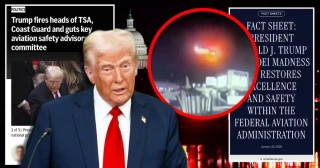 Una semana antes del accidente aéreo en Washington, Trump “despidió” a cientos de funcionarios de la FAA y miles de controladores aéreos