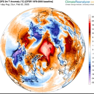 El Polo Norte alcanzó anomalías térmicas récord del orden de 30-34 ºC en los primeros días de febrero de 2025 ¿Qué pasó?