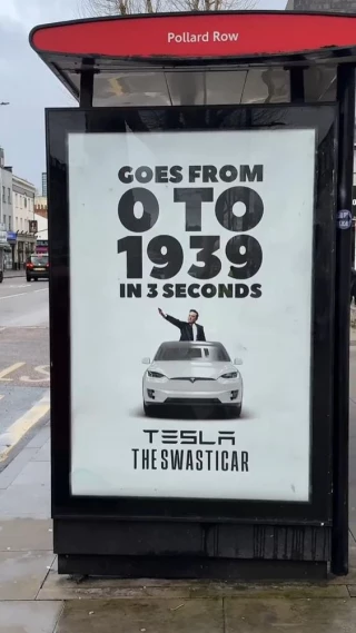 "Publicidad" de Tesla en Londres