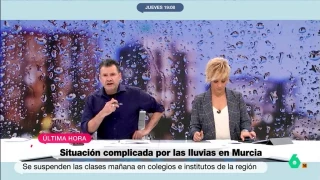 Iñaki López, ante las críticas del Ayuntamiento de Lorca a la AEMET: "¡Ni que fueran dos señores decidiendo el tiempo mientras se toman un sol y sombra!"