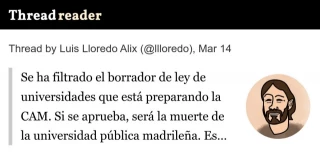 Se ha filtrado el borrador de ley de universidades que está preparando la CAM