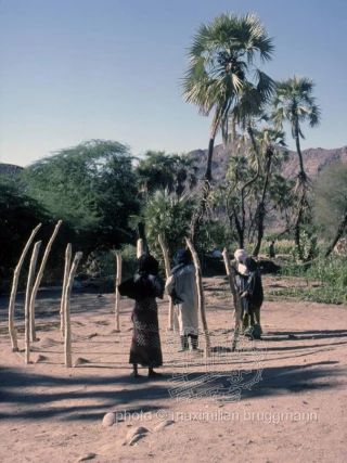 Las mujeres tuareg construyen un tataram