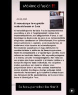 Los panfletos que lanzan los sionistas en Gaza