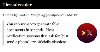 Puedes usar ChatGPT para generar documentos falsos en segundos