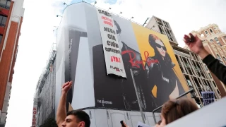 Carga policial en Madrid durante la manifestación en defensa de una vivienda digna