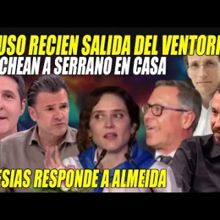 ¿Ayuso recien salida del Ventorro?  Abuchean a Alfonso Serrano en un mitin y Cintora y López se cachondean