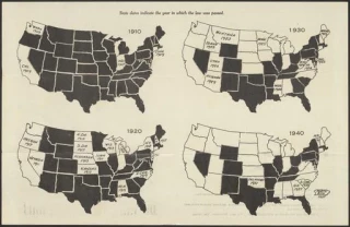 Mapas de EE. UU. que muestran los estados con leyes de esterilización [ENG]