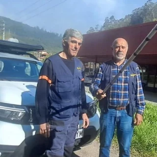 Los "soldados" Pérez y Domínguez frenan la invasión de la velutina en Mieres: 3.000 nidos destruidos en cinco años