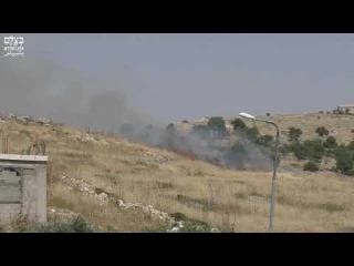 Colonos judíos incendian campos en Cisjordania (2019)