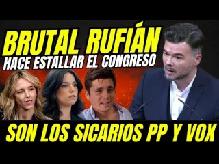 Gabriel Rufian hace estallar el congreso...