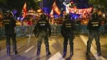 La Policía carga contra un grupo de manifestantes que pretendían "tomar La Moncloa"