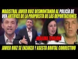 "Me tiene que permitir no dejarle mentir". Javier Ruiz repregunta 5 veces al policía de VOX sobre las deportaciones masivas, y no sabe responder