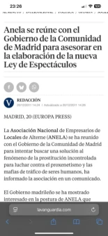 Publicación en Bluesky de Marcelino Madrigal: En 2011, Sr Feijóo, la Asociación de empresarios de clubs de alterne, vinculada a la ultra derecha, se reunió con la comunidad de Madrid de Esperanza Agui