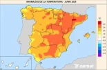 AEMET: Junio de 2025 fue el mes más anómalamente cálido en España desde que hay registros