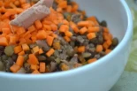 Lentejas con paté (receta)