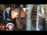 Martinete de 200 años movido por la fuerza del agua para fundir y moldear calderos de cobre