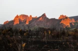 El fuego quema por completo el espacio natural de Las Médulas, Patrimonio de la Humanidad de la Unesco