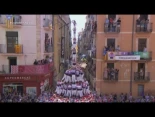 La Colla Jove de Tarragona vence el mito del 'pilar de 8' en la plaza de les Cols en un histórico Sant Magí [CAT]