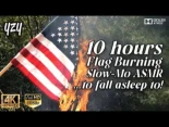 10 horas de ASMR de la quema de la bandera americana para dormir (4k HDR10+ AMOLED Dolby ATMOS 99.99%)