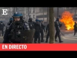 Directo | Protestas en Francia contra la reforma de las pensiones del presidente Macron