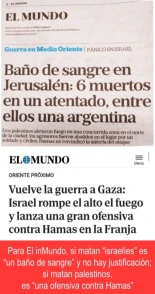 "Baño de sangre" vs "ofensiva" (El Mundo)