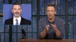 Seth Meyers reacciona a la suspensión de Jimmy Kimmel: «Este es un gran momento para nuestra democracia» [ENG]