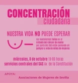 Asociaciones de mujeres convocan este miércoles una concentración en Sevilla ante la crisis de los cribados de cáncer