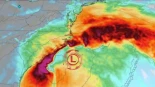 Un fuerte "nor’easter" está desatando vientos dañinos mientras se desplaza por la costa este de EE.UU
