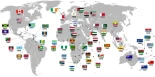 Mapa de todos los países que se han independizado del Reino Unido [Eng]