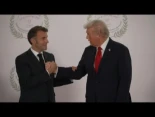 Así ha sido el saludo de Macron y Trump en Egipto