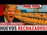 ¿Crisis en EE.UU.? Trump furioso tras rechazo masivo de huevos por China