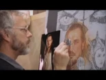 Drew Struzan creando el cartel de La Amenaza Fantasma
